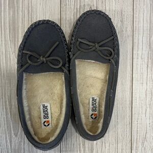 Guide Gear Women’s Moccasin Slippers - Dark Gray